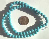16 inch strand 6mm Howlite Turquoise Beads
